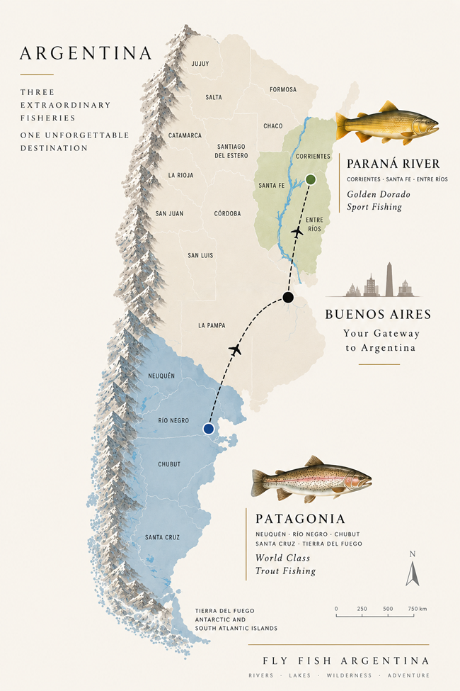 Fly fishing patagonia travel guide with domestic and charter flights